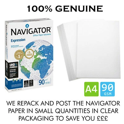 Navigator A4 White Paper 90gsm Premium Quality for Copy, Printer, Laser, Inkjets