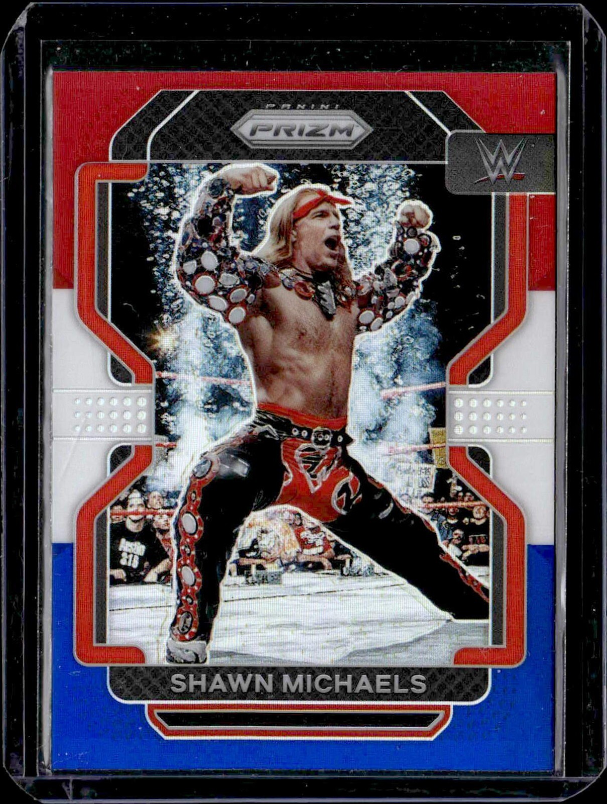 2022 Panini WWE Prizm RED WHITE BLUE #199 Shawn Michaels