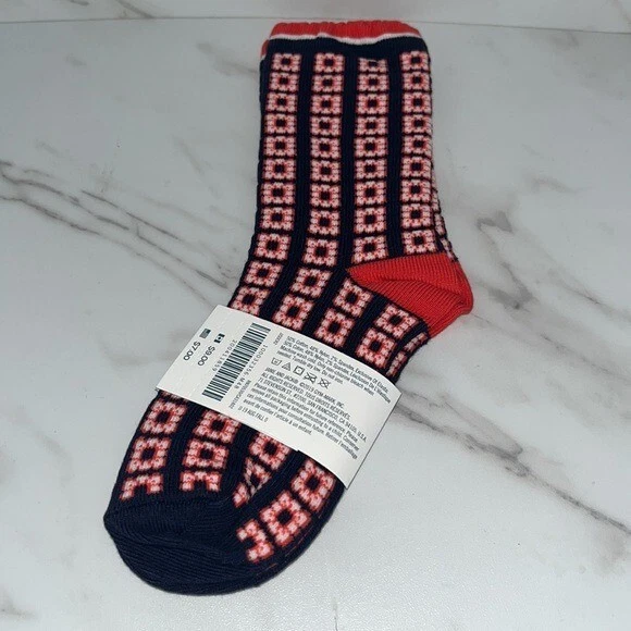 NUEVO CON ETIQUETAS Janie and Jack Calcetines Geométricos Rojo 4 a 5 años Foto 2 de 3