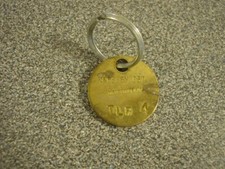 Hershey Estates Vintage Brass Key Fob Tag Do Not Duplicate Tlr 4 PA Pennsylvania