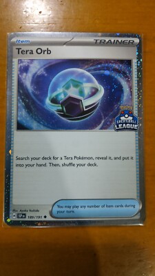 Pokemon TCG Tera Orb Great Ball League Participation Promo 189/191 English