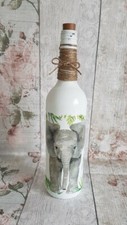 Elephant Bottle Light/lamp/home decor/handmade