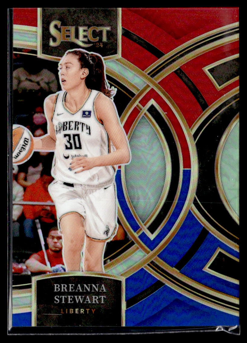 2024 Panini Select WNBA #185 Breanna Stewart Prizms Red and Blue #/399