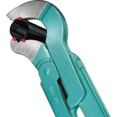 Eckrohrzange Eck-Schwede-snap  Gesamt-L.320mm Spann-W.48mm f.Rohre 1 Zoll
