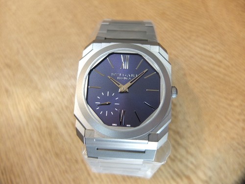 BVLGARI OCTO Finissimo ROMA 103766 Automatic Midnight Blue Dial Titanium Men's