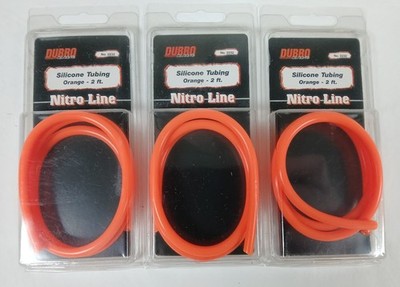 3 PACKS NEW DU-BRO 2232 ORANGE SILICONE FUEL TUBING 2' EACH PACK 6' TOTAL