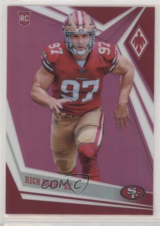 2019 Panini Phoenix Rookies Pink 134/199 Nick Bosa #108 Rookie RC 0ad