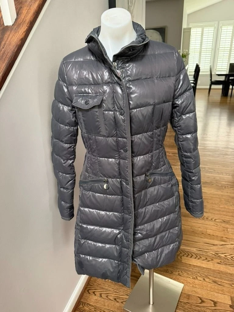 Moncler — Moncler Hermine Grosgrain Trim Quilted Down Puffer Coat Jacket Size 1