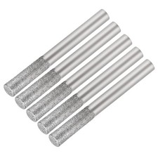 Diamond Burrs for Rotary Tool 1/4-Inch Shank 6mm Cylindrical 150 Grit 5 Pcs