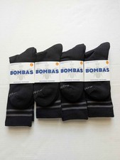 BOMBAS Socks Men Women Unisex Large Calf Crew Honeycomb Lot of 4 SAME DAY SHIP
