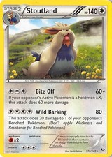 Stoutland Rare XY Base Set 110/146 LP
