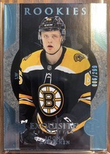2023-24 Exquisite Collection Rookies Platinum Blue #R17 Joona Koppanen RC