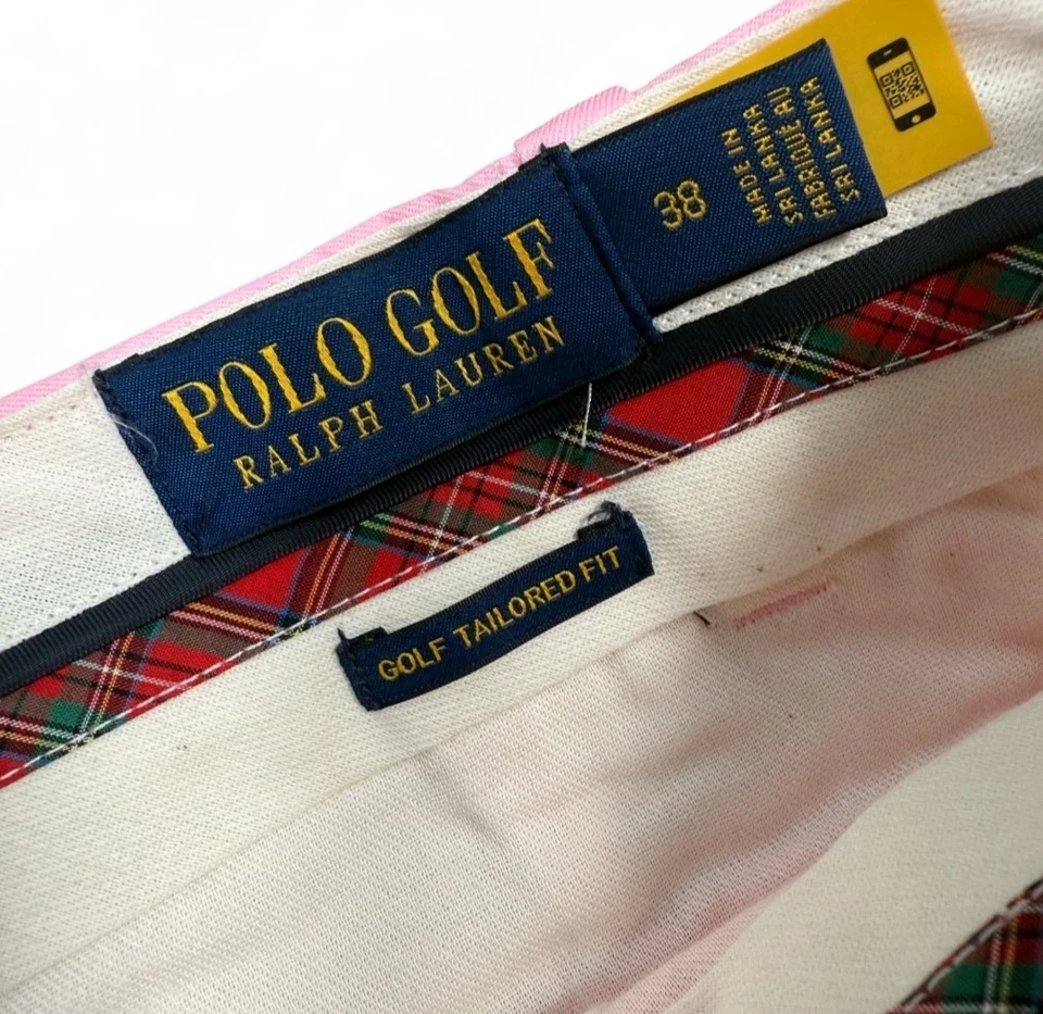 Pantalones Cortos Polo Golf Ajuste A Medida Rendimiento Para Hombre Talla 38 Rosa Ralph Lauren Nuevos con Etiquetas Foto 4 de 4