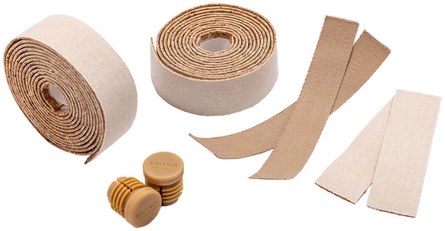 Пробковая лента Brooks Cotton Cork Bar Tape - Натуральная пробка и хлопок 15 мм Элегантный комфорт 8490₽
