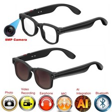 Smart glasses camera ai with 8MP camera and voice assis and translate