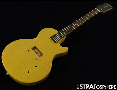 USED Epiphone Les Paul Junior Model BODY + NECK Mahogany TV Yellow