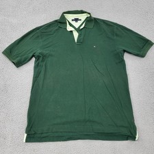 Tommy Hilfiger Polo Mens XL Green Embroidery Shirt