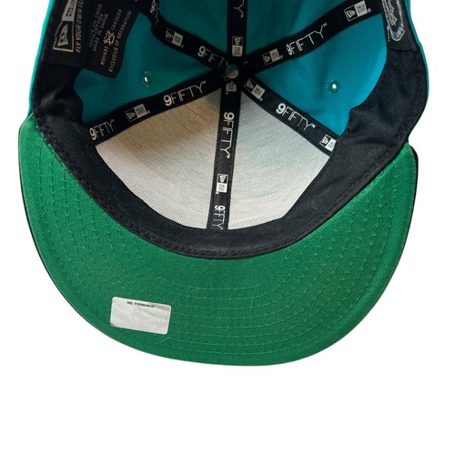 San Jose Sharks New Era Snapback Hat Cap Flat Brim 9Fifty NHL Hockey Big Logo - Picture 12 of 12