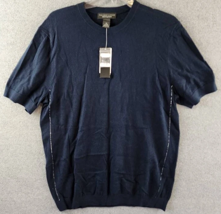 The Men's Store at Bloomingdale's Cashmere Blend Sweater Tee M True Navy S/S