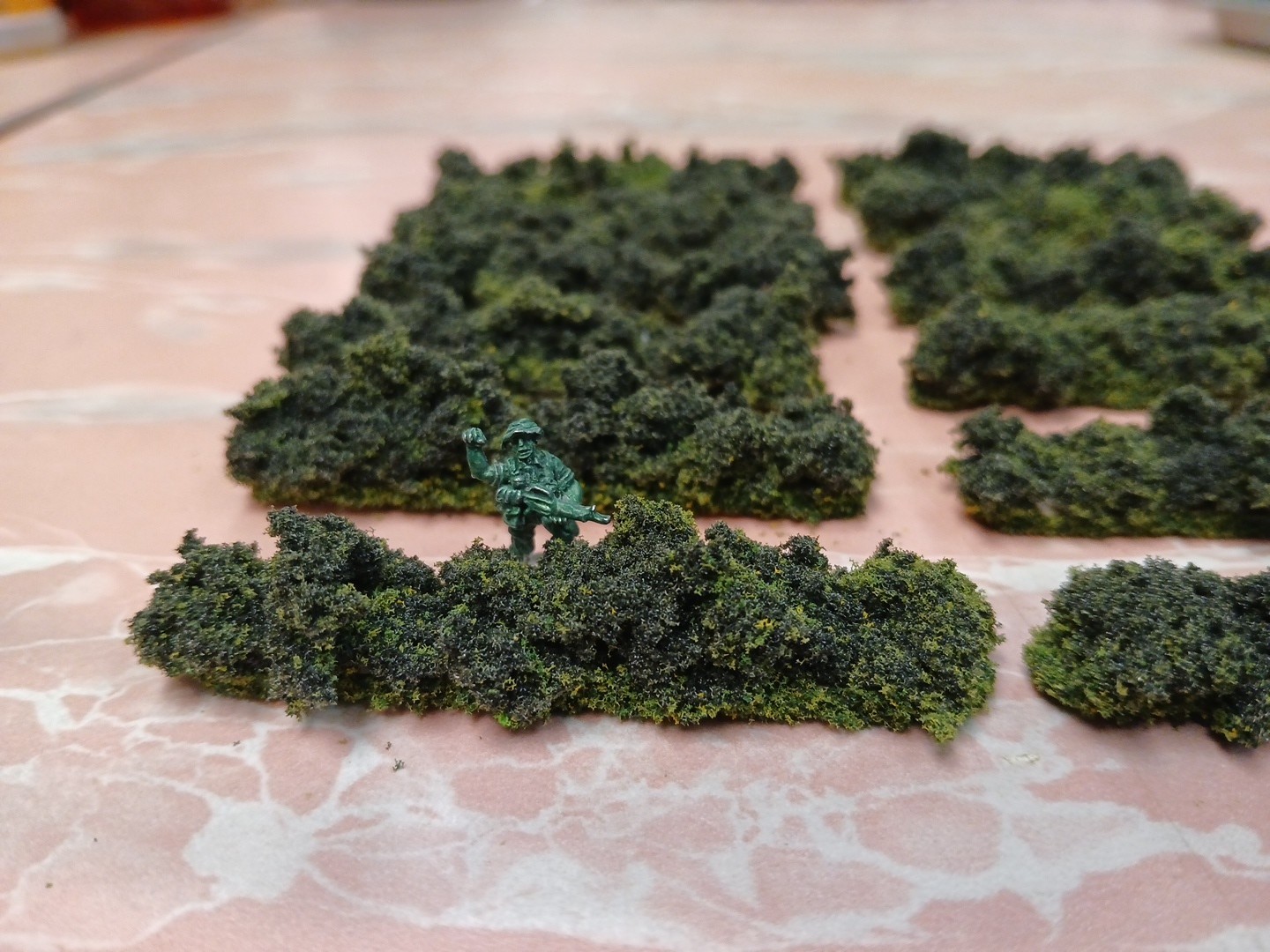 30" Landscape Model Wild Hedge wargaming scenery terrain 12 Pieces 