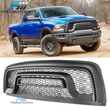 Fits 15-18 Dodge Ram 1500 Rebel Front Bumper Upper Grille Matte Black