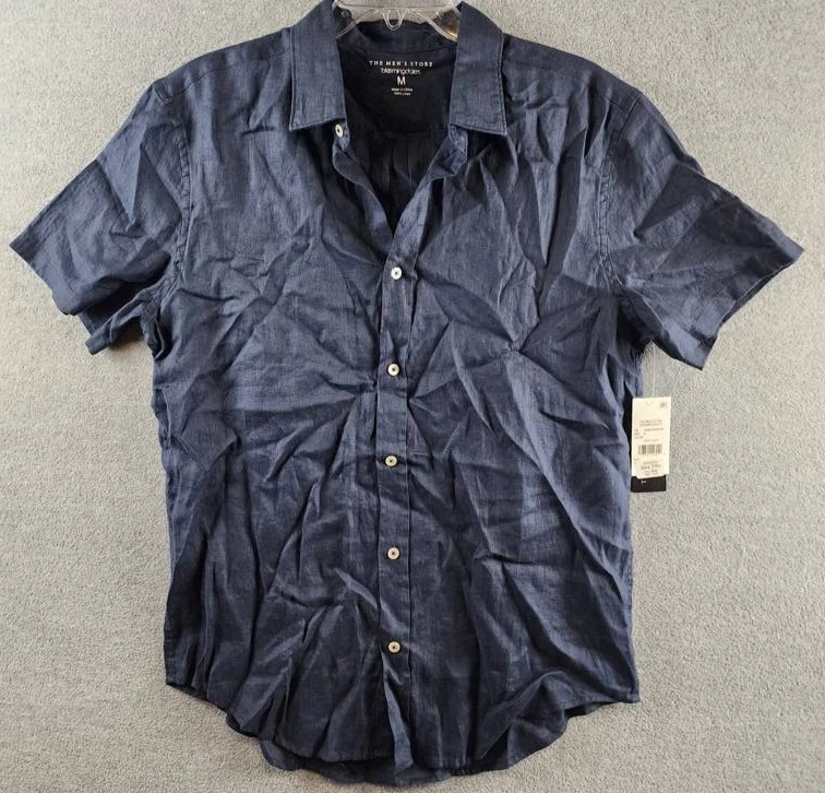 The Men's Store at Bloomingdale's Linen Shirt M True Navy Button Closures S/S
Opens in a new window