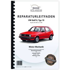 VW Golf 2, Typ 19 (83-92) 4-Zyl. 1,3l Benzinmotor 54 PS - Reparaturanleitung