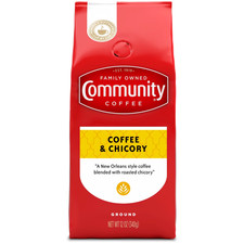 Community Coffee Coffee and Chicory Medium-Dark Roast Ground 12 oz Gable Top.. 9.20 per pound
