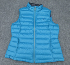 Ariat Jacket Womens Medium Blue Ideal Down Outdoors Full Zip Puffer Hiking M