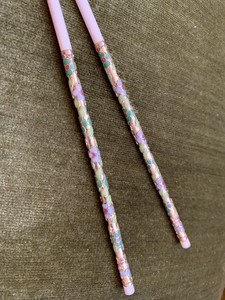 Vintage Cloisonné Enamel Gilt Inlay/Bone Chinese Chopsticks- 1 Set