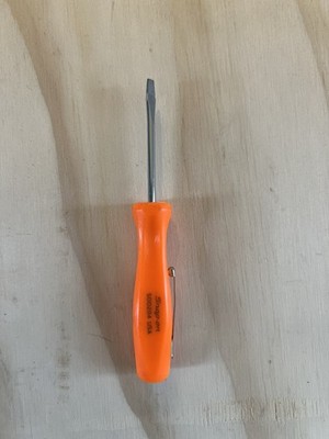 Snap On Flachspitze Taschenschraubendreher - Orange - SDD204O - Neu