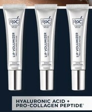 3-Pk Roc Non-Invasive Lip Volumizer 0.34 Fl Oz Collagen Peptides Hyaluronic Acid