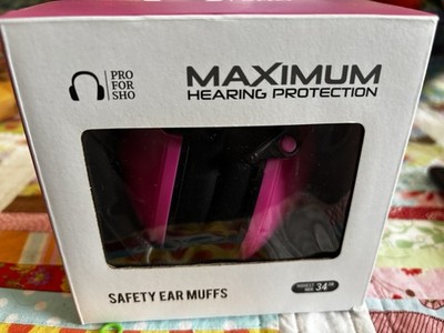 Maximum Hearing Protection Safety Ear Muffs Pink  New!