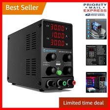 Precision 0-30V 10A DC Power Supply with 4-Digit LED Display for Bench Use