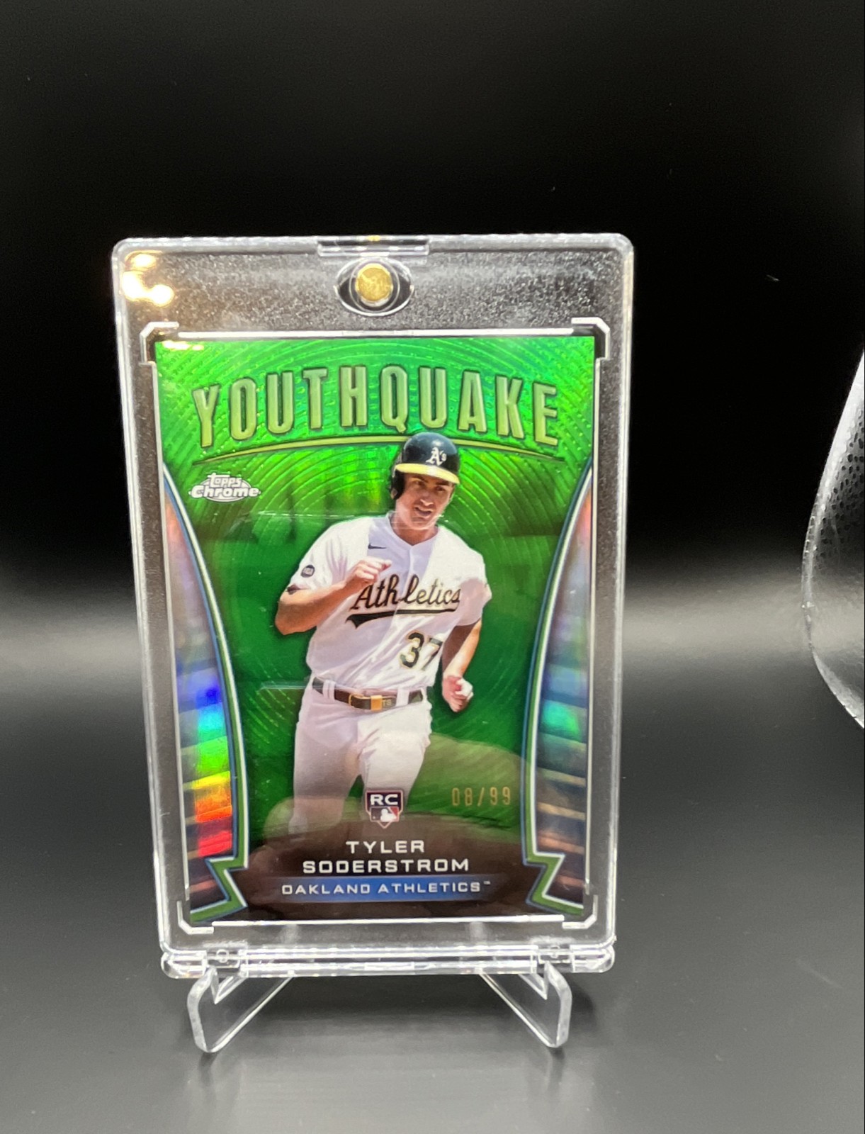 2024 Topps Chrome - Youthquake Tyler Soderstrom #YQ-16 Green Refractor /99 (RC)