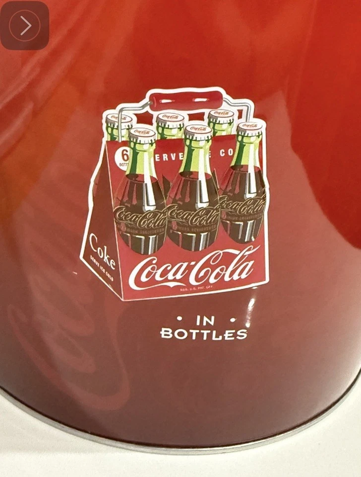 Coca-Cola Metal Ice Bucket Drink Tub – Red “Drink Coca-Cola in Bottles” - Image 4 of 4