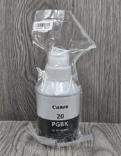 NEW Canon 20 PGBK Black Ink Bottle GI-20 PGBK 170ml for PIXMA G5020 G6020 G7020