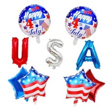 USA Balloons, Red White and Blue Patriotic Foil Balloons for 4th of Balloon 3