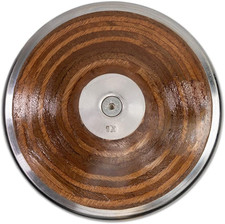 Steel Rim Wood Discus   Meets IAAF Standards   Beginner to Advance Throwers - Co
