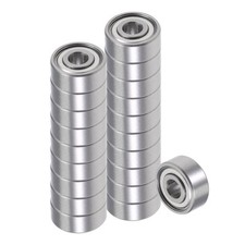 20pcs Deep Groove Ball Bearings 1/8"x3/8"x5/32" Chrome Steel Balls Double Shield