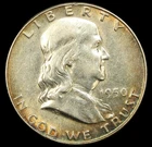 1955 50C Franklin Half Dollar- Choice UNC Tone- SMH859