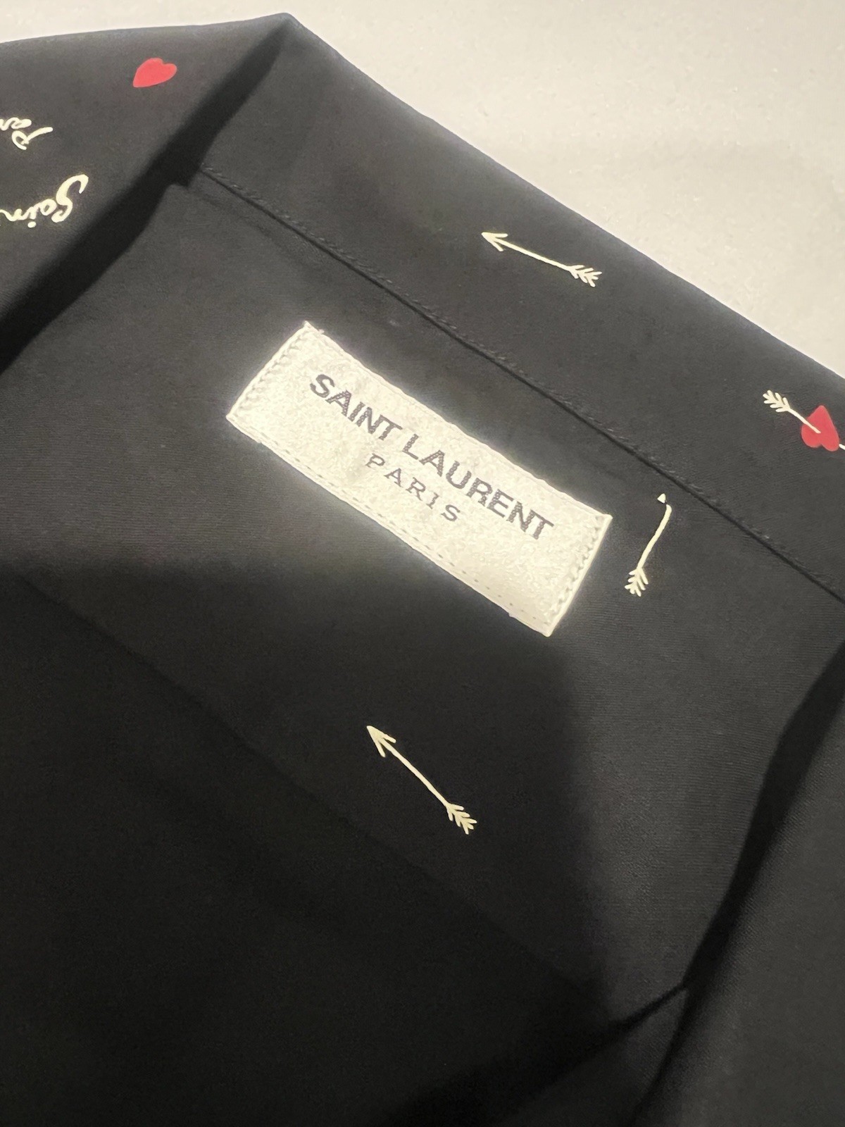 Camicia uomo Saint Laurent viscosa maniche corte. 40 15.5. $890