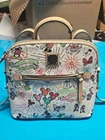 Disney Parks Sketch Mickey Minnie Dooney & Bourke Backpack Bag New