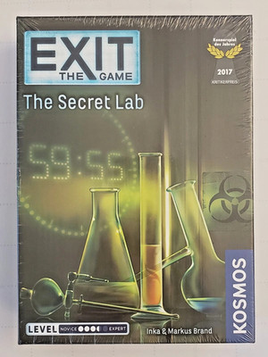 EXIT THE GAME THE SECRET LAB - ESCAPE ROOM CARD/BOARD GAME Kosmos NEW/SEALED