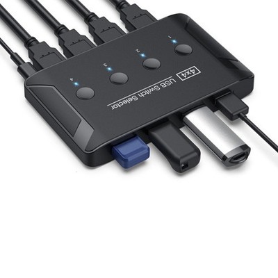 USB 3.0 Switch Selector 4 Port für Maus-Tastatur-Drucker-Scanner-U-Disk