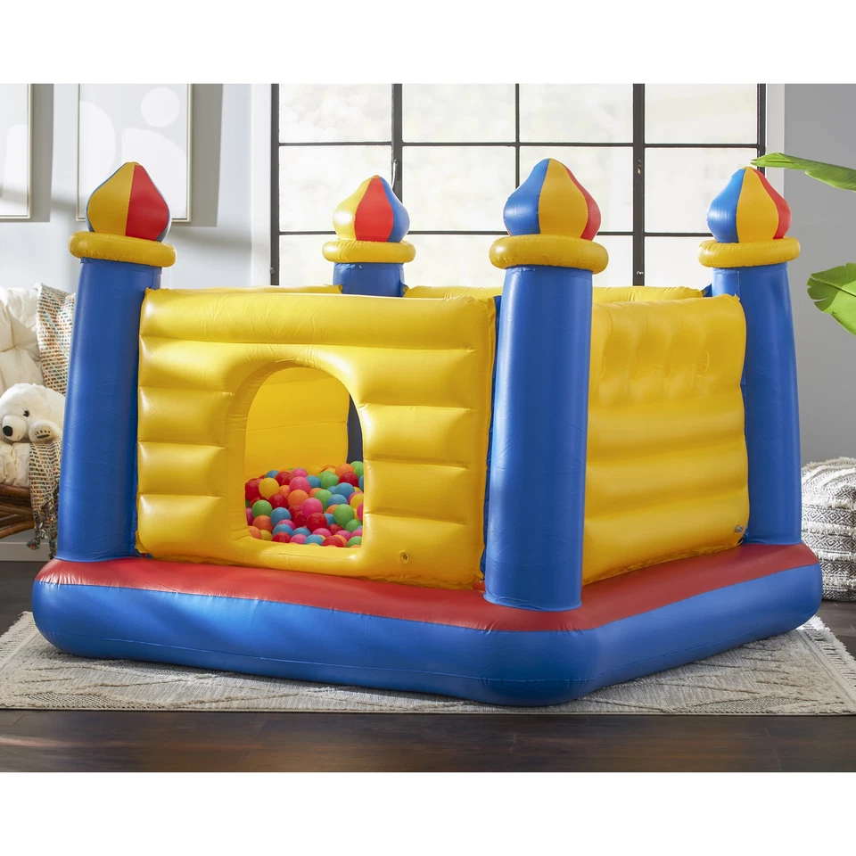 Intex Inflatable Colorful Jump-O-Lene Castle Bounce House, for 2 Kids Ages 3-6 - Image 4 of 4