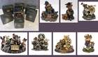 Lot of 7 NOS NEW Boyds Bearstone Resin Bears & Friends Box Limited Edition