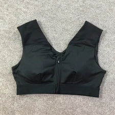 Tommie Copper Sports Bra Womens Large Zip Front Shoulder Support Activewear Gym