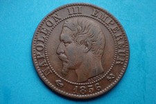 France 5 Centimes 1856 B, Napoleon III, see images.