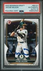 2023 Bowman Draft Baseball Jacob Wilson On Card 1st Auto PSA Authentic Auto 10
